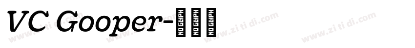 VC Gooper字体转换
